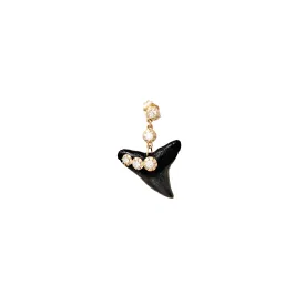 5 SOPHIA DIAMOND SHARK TOOTH DROP STUD EARRING