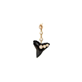 6 SOPHIA DIAMOND SHARK TOOTH DROP STUD EARRING