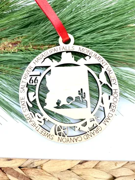 Arizona State Wood Ornament