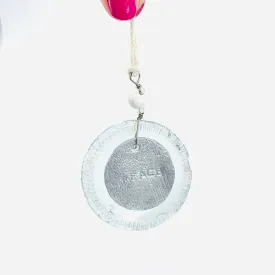 Bottle Bottom Ornament, Peace