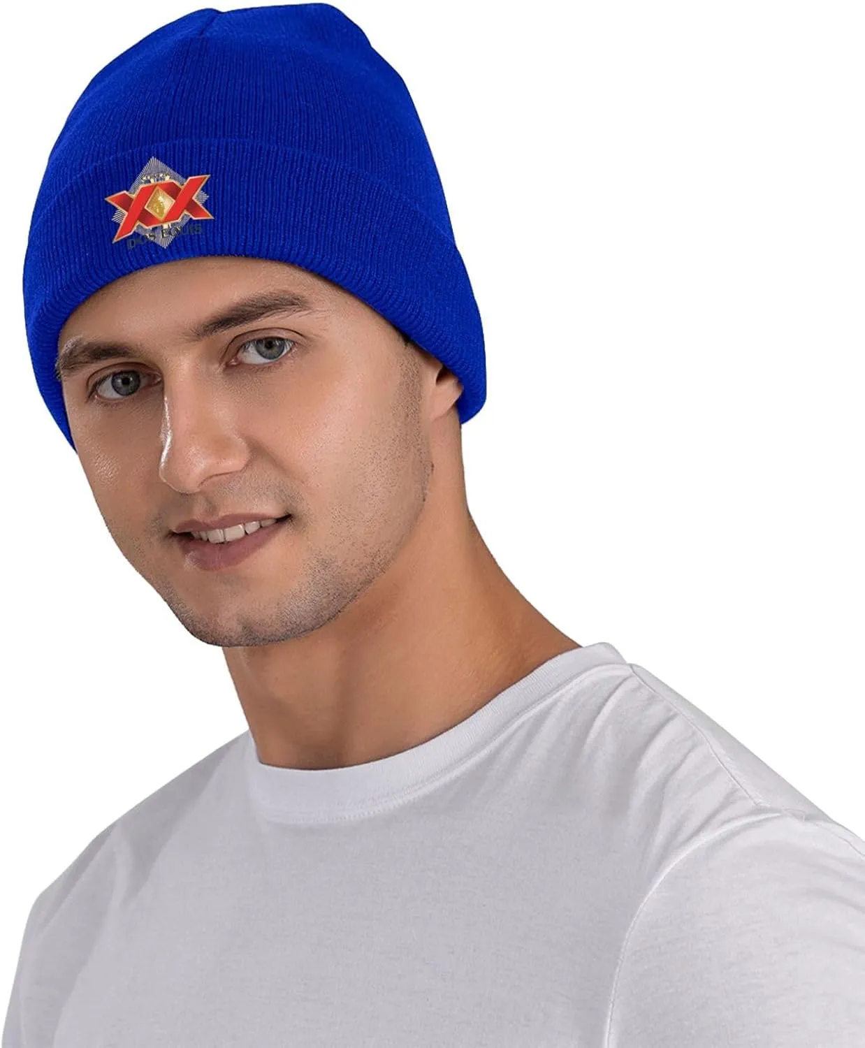 Cerveza Xx Dos Equis Logo Classic Warm Winter Knit Cap Fleece Lined Beanie Hat