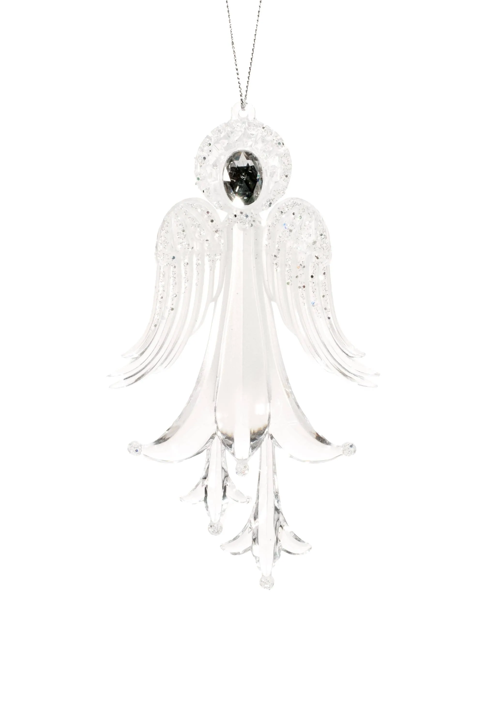 Clear Hanging Angel Ornament