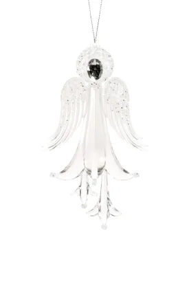 Clear Hanging Angel Ornament