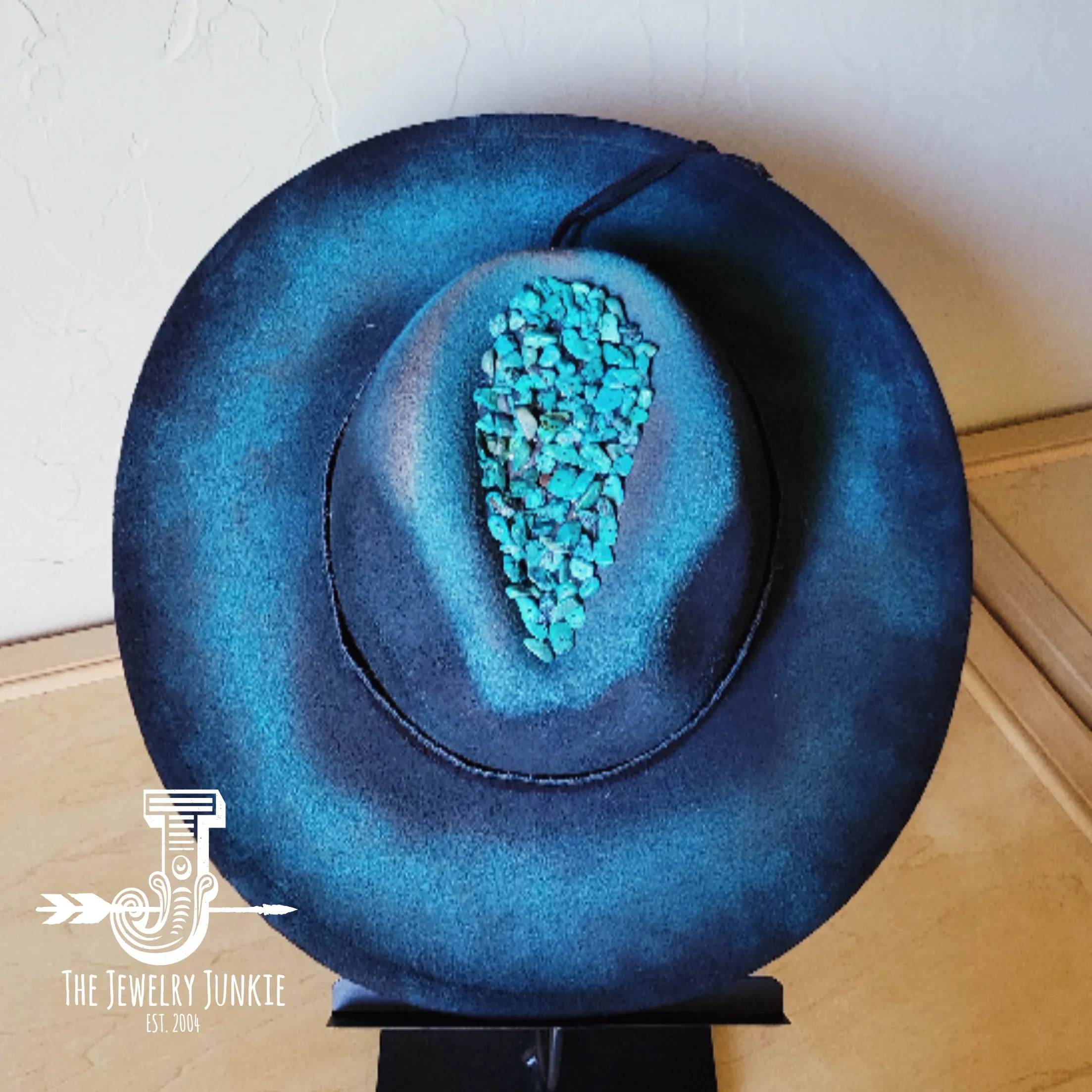 CUSTOM Hand-Painted Cowgirl Western Boho Hat & Band (A1)
