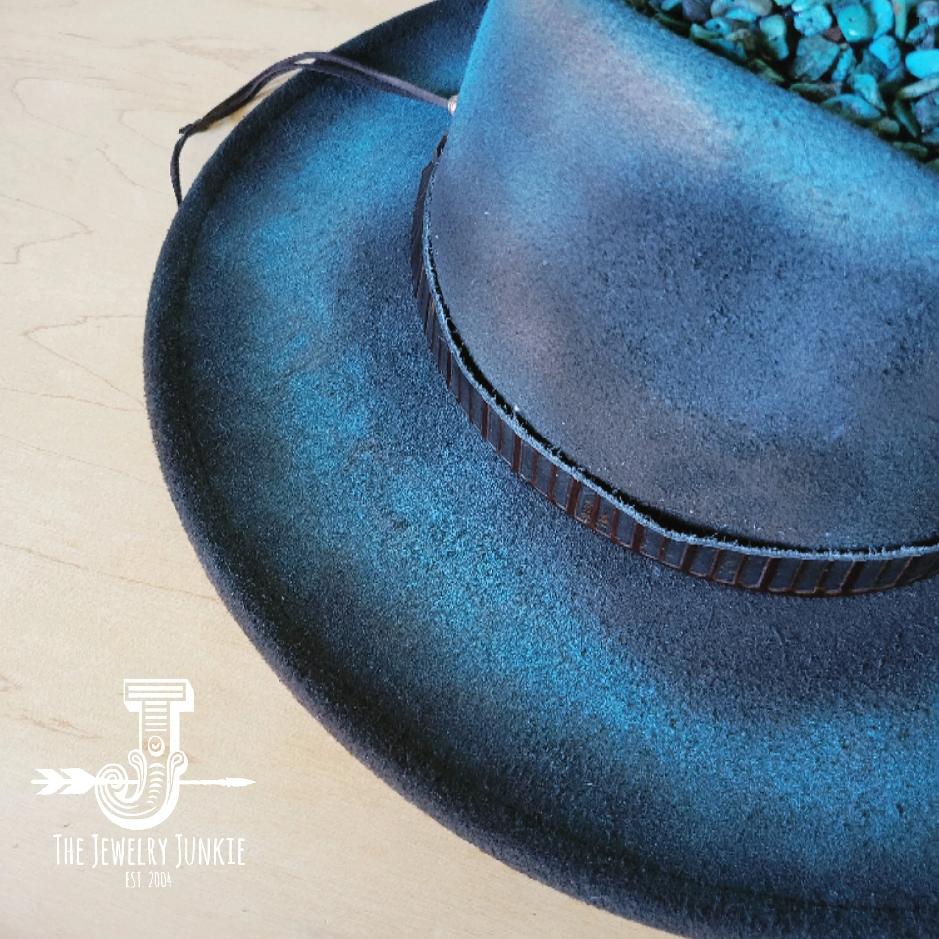 CUSTOM Hand-Painted Cowgirl Western Boho Hat & Band (A1)
