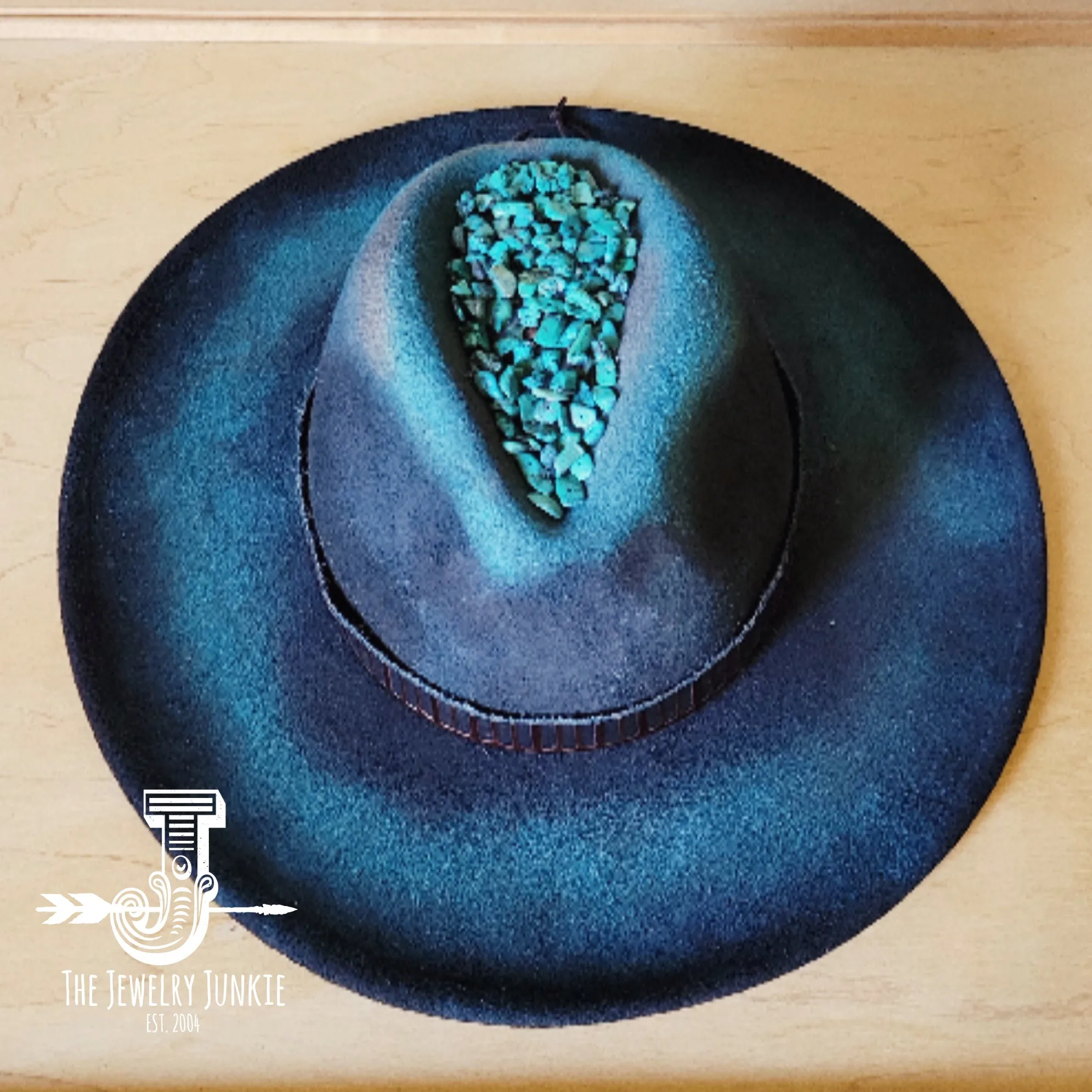 CUSTOM Hand-Painted Cowgirl Western Boho Hat & Band (A1)