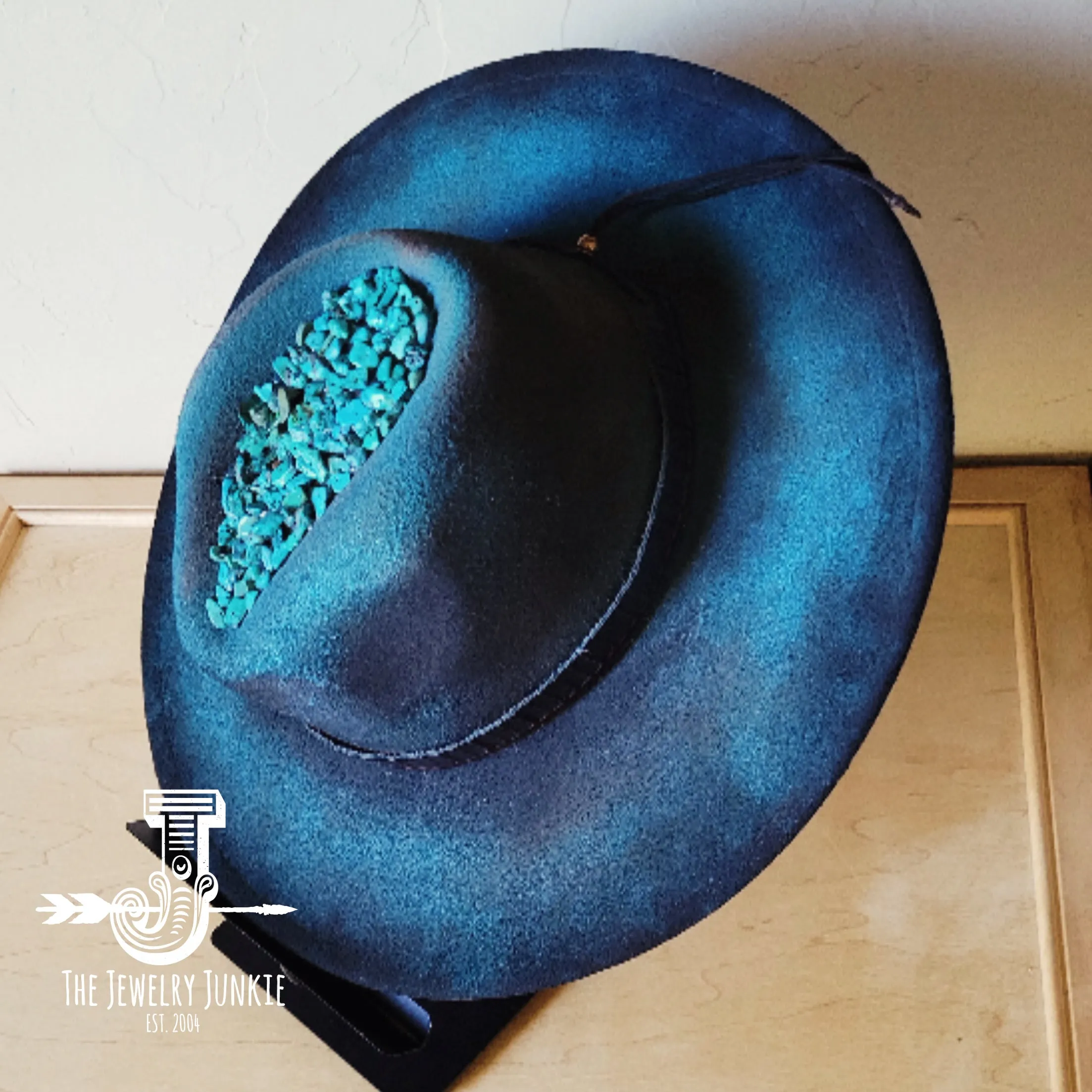 CUSTOM Hand-Painted Cowgirl Western Boho Hat & Band (A1)