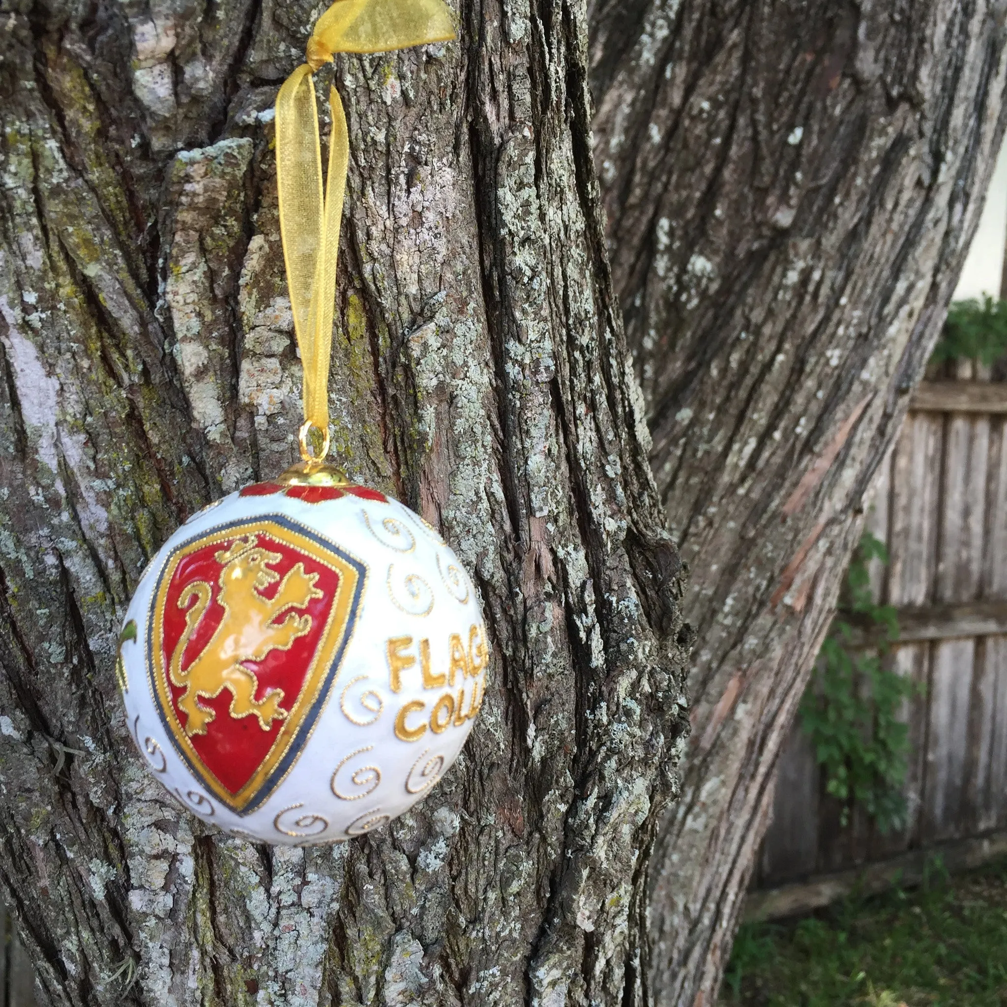 Flagler College Round Cloisonne Ornament