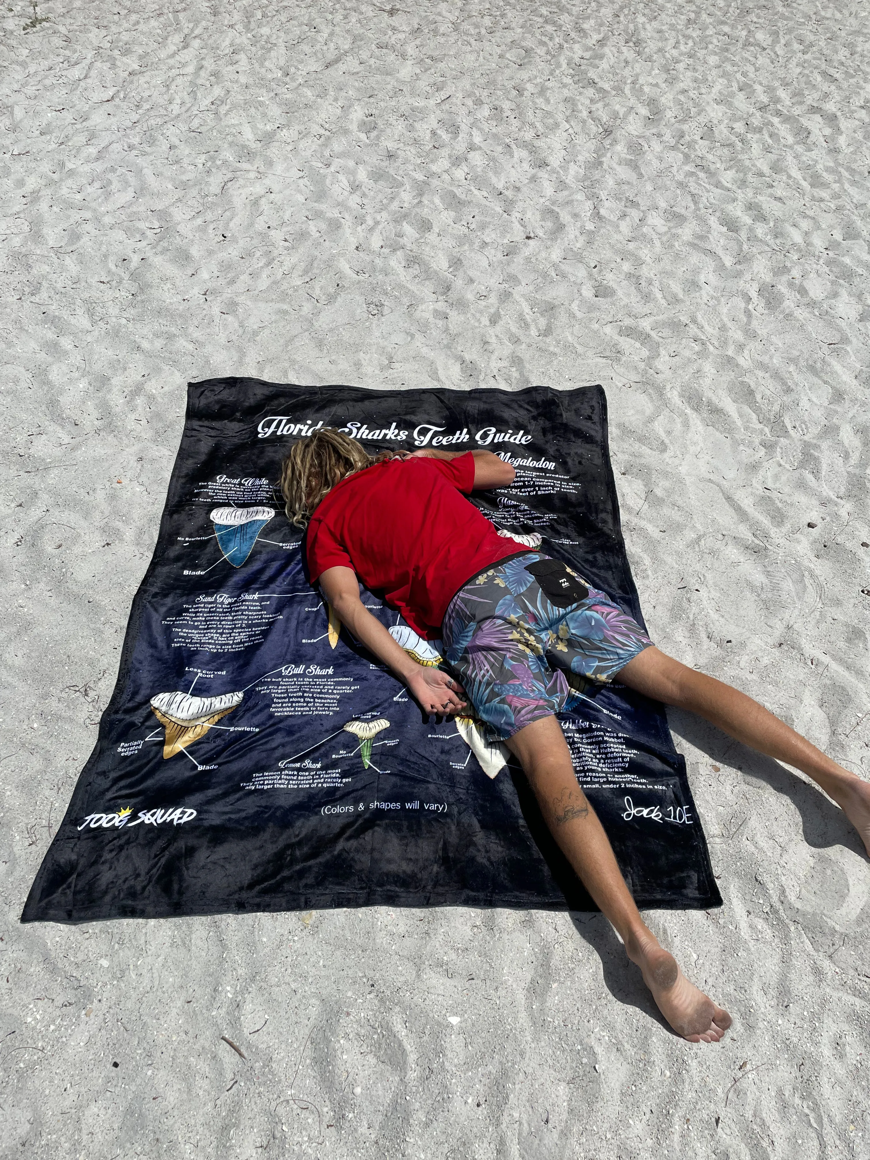 Florida Sharks Teeth Guide Blanket!