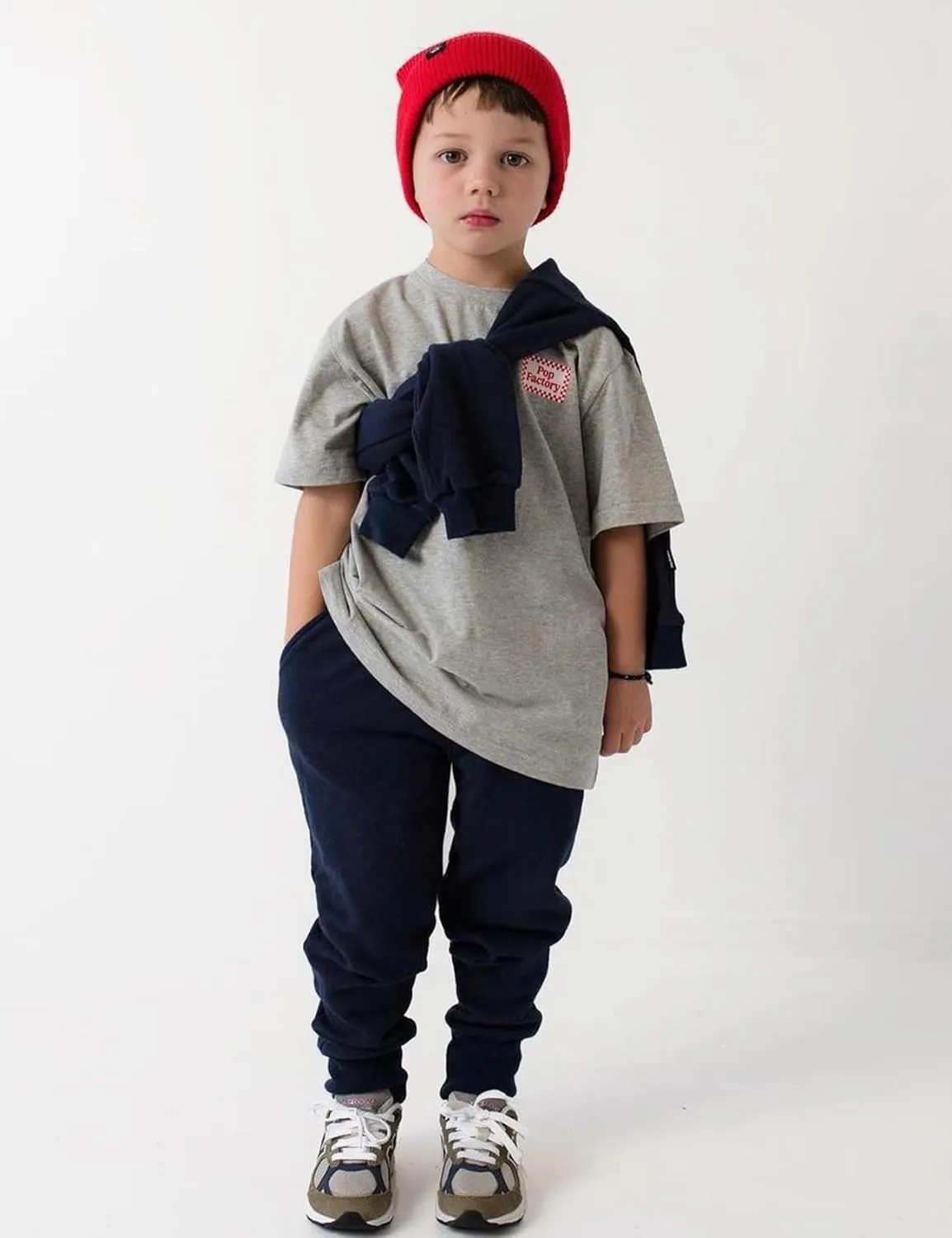Flygo 3 Pack Boys Sweatpants Kids Active Joggers Athletic Casual Basic Pull On Pants with Pockets Drawstring