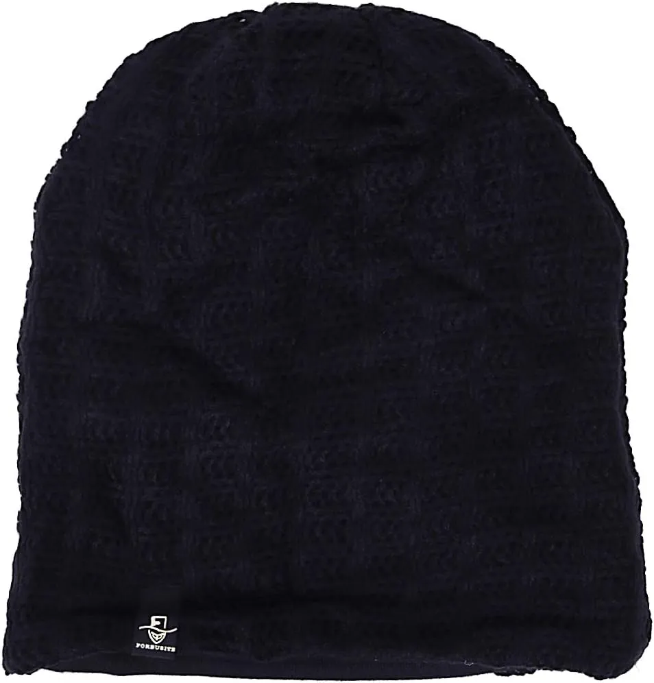 FORBUSITE Mens Slouchy Long Oversized Beanie Knit Cap for Summer Winter B08