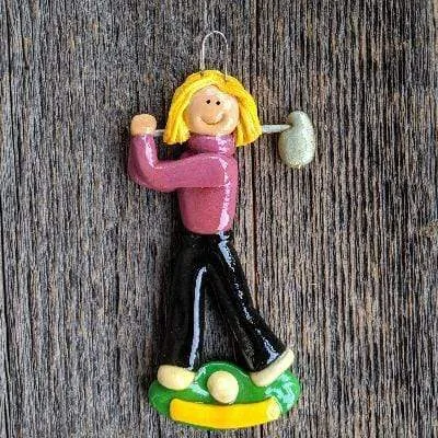 Golfer Christmas Ornament