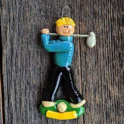 Golfer Christmas Ornament