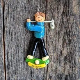 Golfer Christmas Ornament