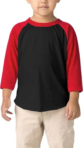 Hat and Beyond Kids Raglan Jersey Child Toddler Youth Uniforms 3/4 Sleeves T Shirts