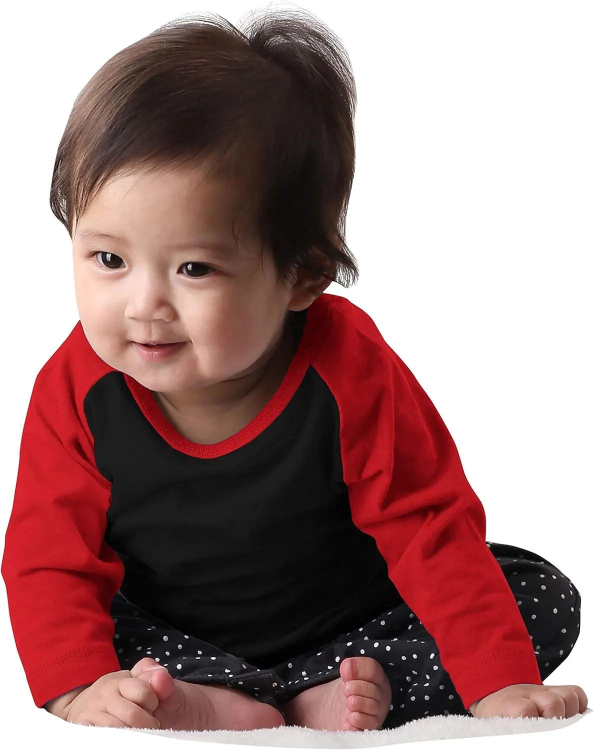 Hat and Beyond Kids Raglan Jersey Child Toddler Youth Uniforms 3/4 Sleeves T Shirts