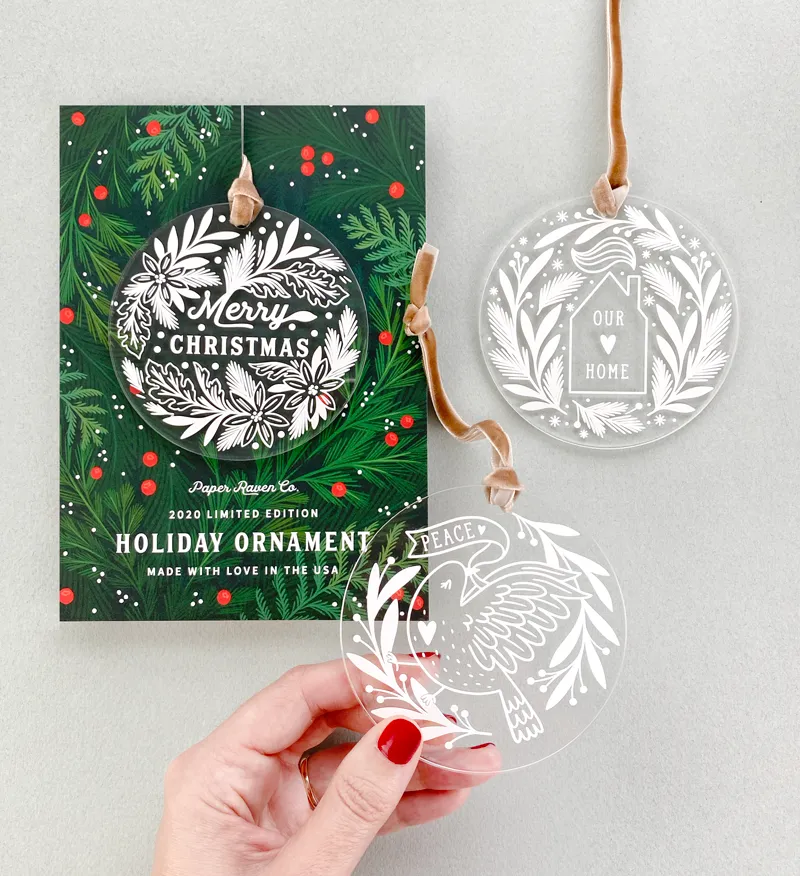 Limited Edition Acrylic Ornament: Peaceful Dove