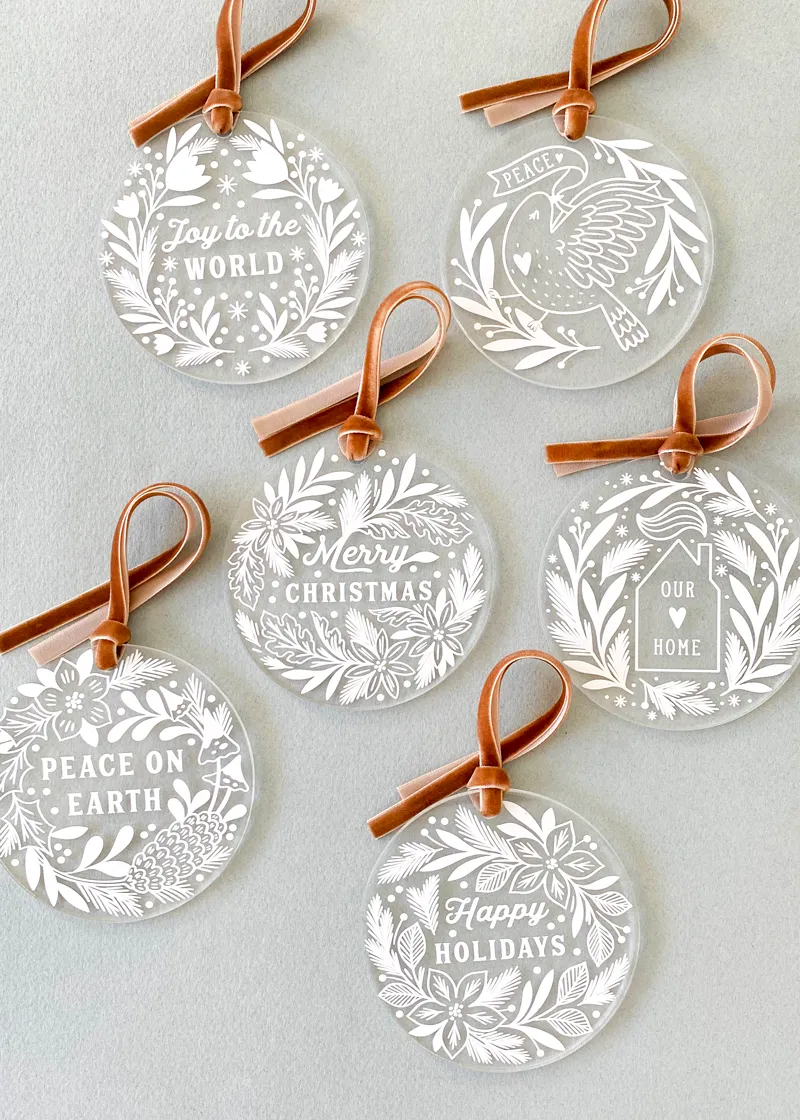Limited Edition Acrylic Ornament: Peaceful Dove