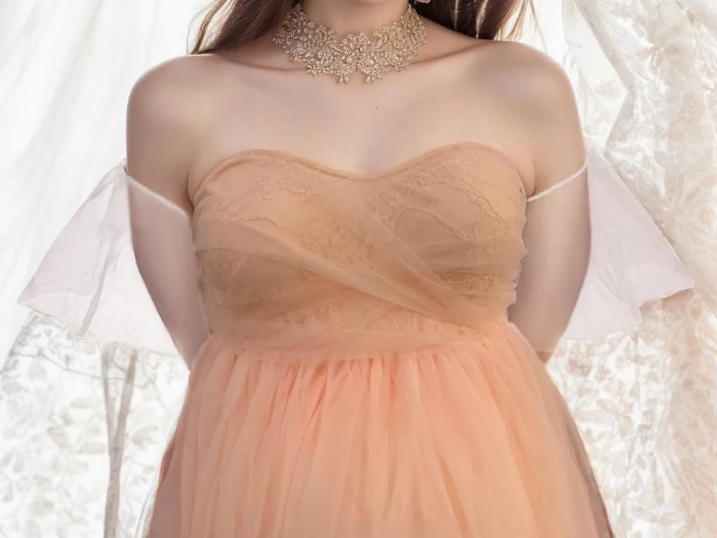 Maternity Photography Props Floral Lace Dress Fancy Pregnancy Gown for Baby Shower Photo Shoot