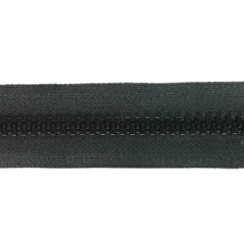 Molded Tooth #8 YKK® Zipper by the Yard - Black (Sold per Yard)