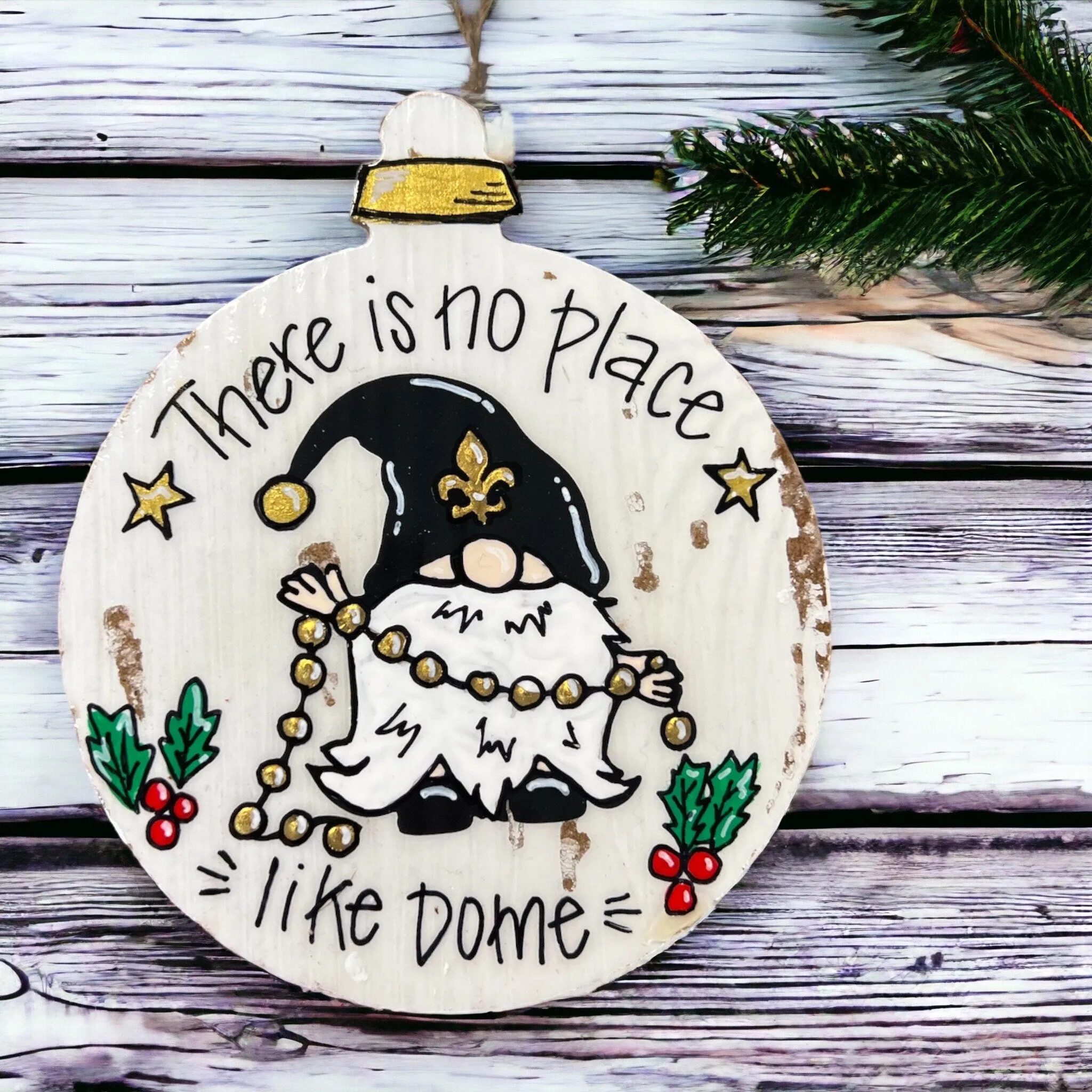 New Orleans Ornament - Saints Ornament, Christmas Ornament, Holiday Ornament, Supersome Ornament, NOLA Ornament, Louisiana Ornament