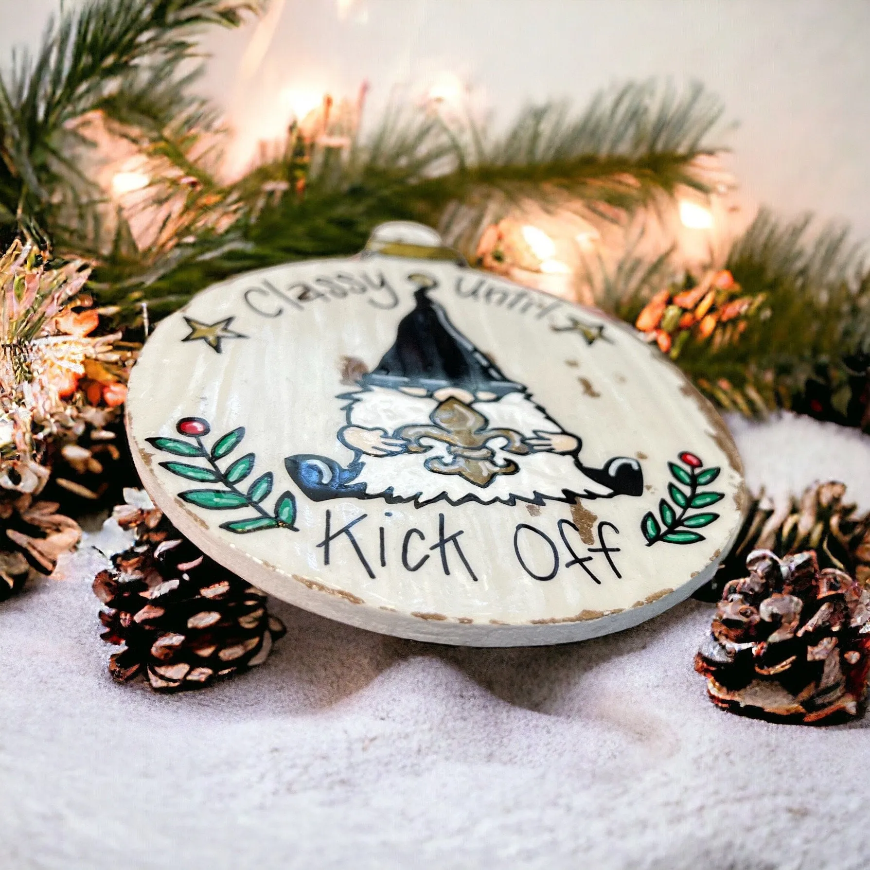 New Orleans Ornament - Saints Ornament, Christmas Ornament, Holiday Ornament, Supersome Ornament, NOLA Ornament, Louisiana Ornament