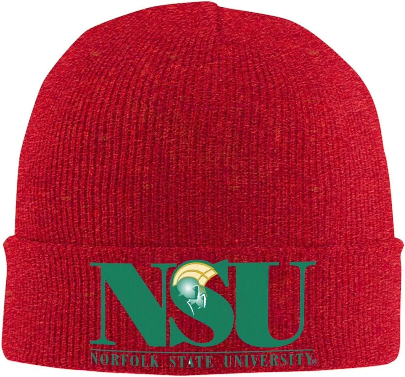 Norfolk A State University Logo Classic Warm Winter Knit Cap Fleece Lined Beanie Hat