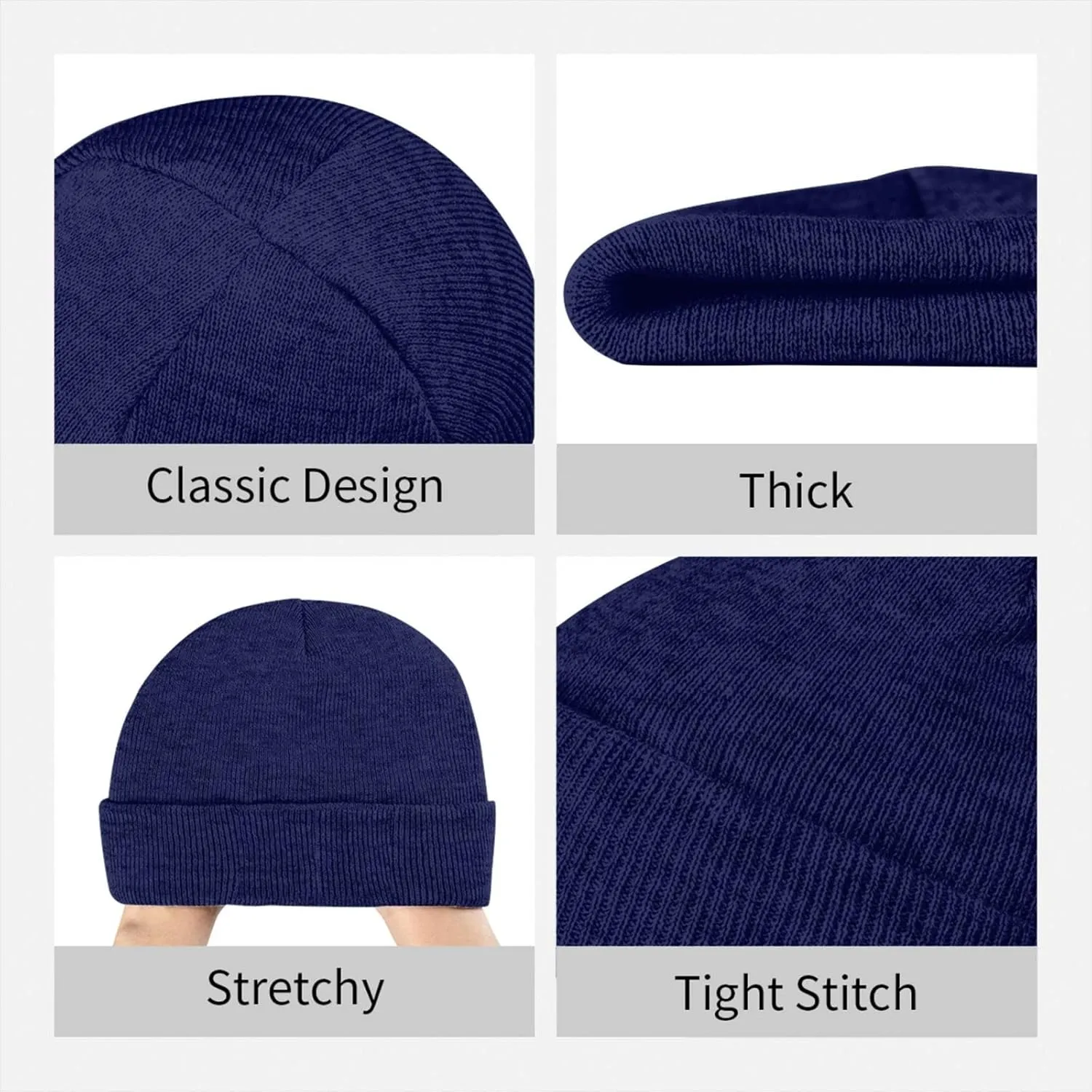 Norfolk A State University Logo Classic Warm Winter Knit Cap Fleece Lined Beanie Hat