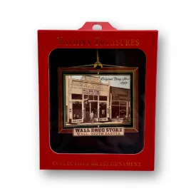 Original Wall Drug Storefront Photo Collectible Brass Ornament