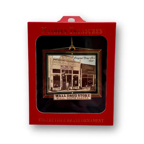 Original Wall Drug Storefront Photo Collectible Brass Ornament