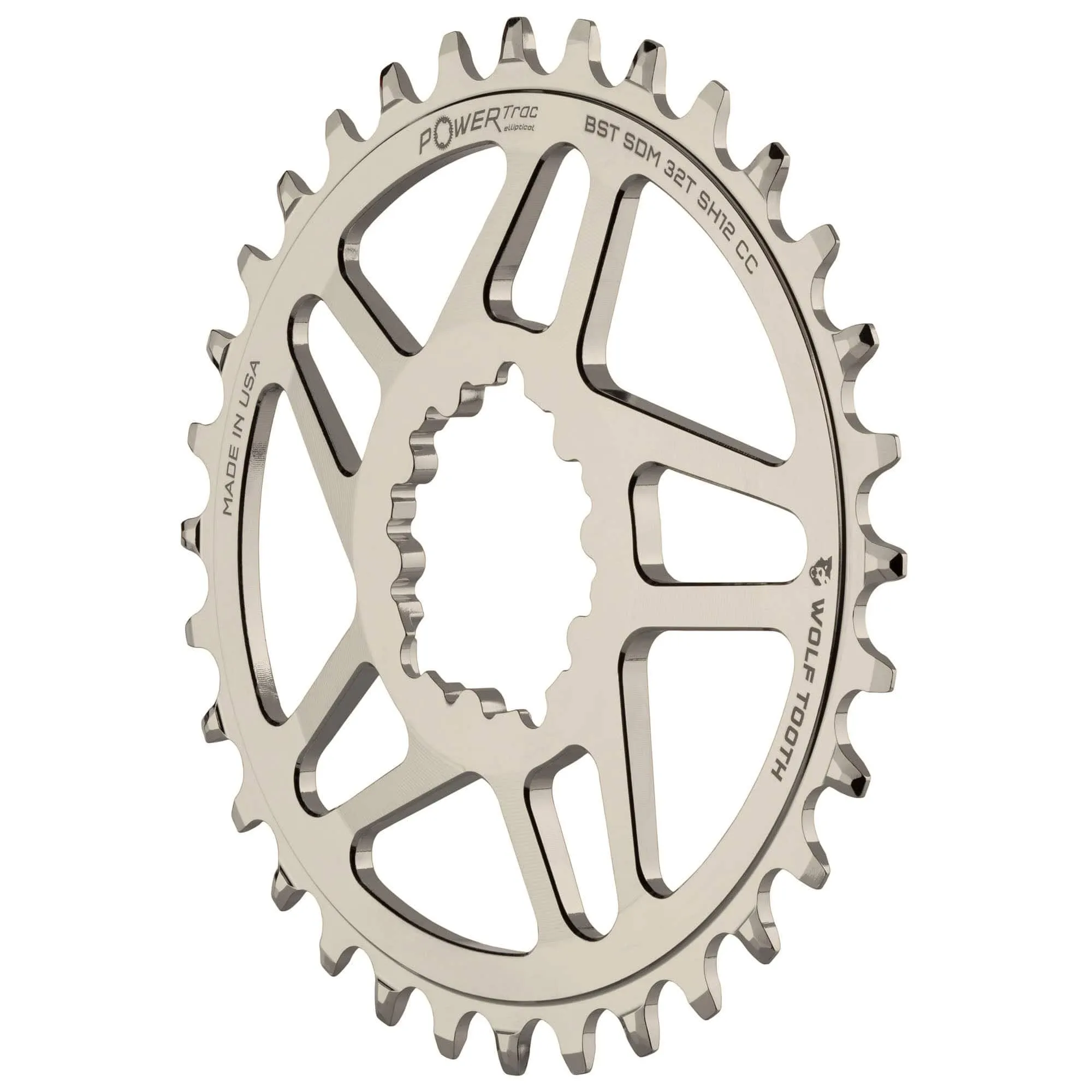 Oval Direct Mount Chainrings for Cane Creek and SRAM Cranks for Shimano 12spd Hyperglide  Chain