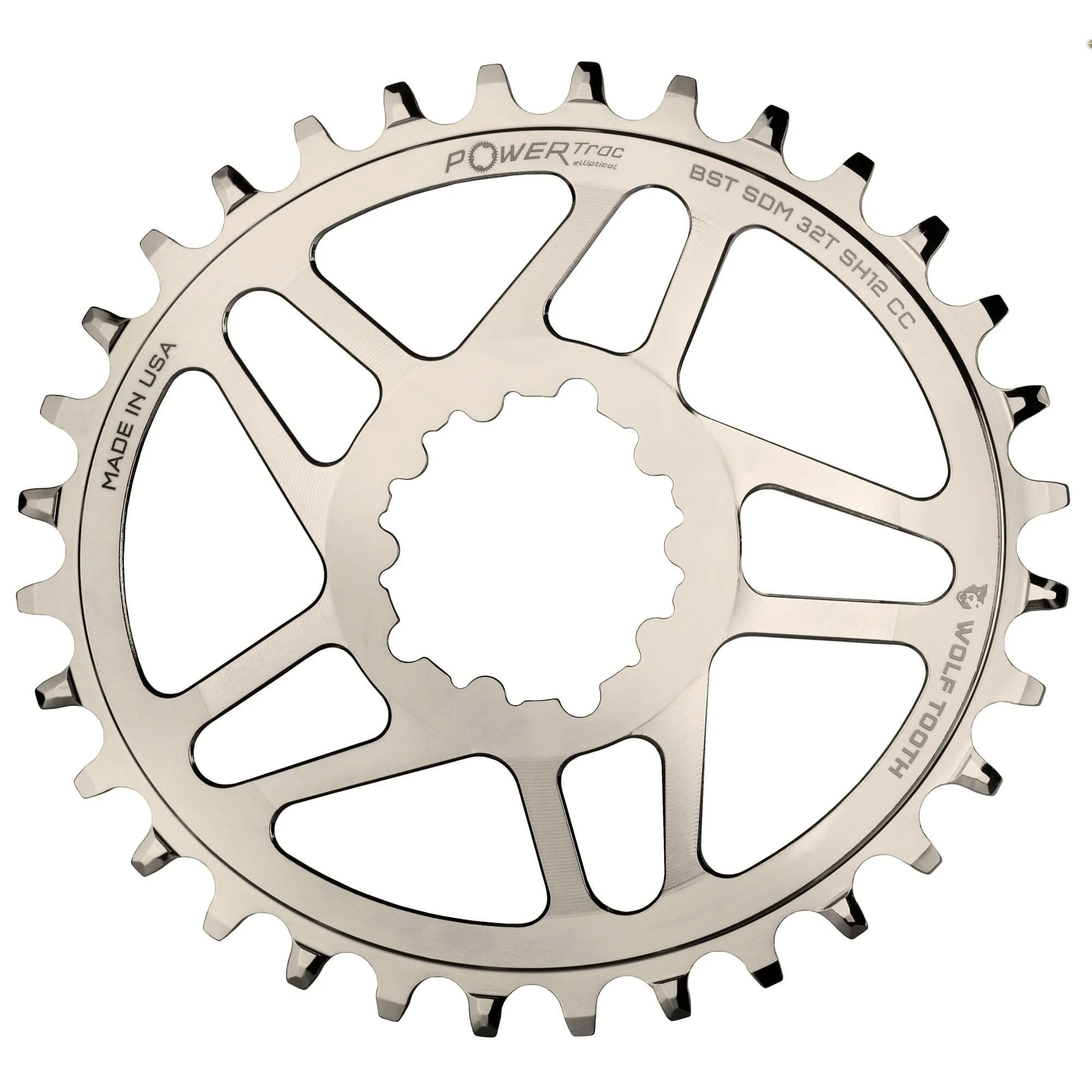 Oval Direct Mount Chainrings for Cane Creek and SRAM Cranks for Shimano 12spd Hyperglide  Chain