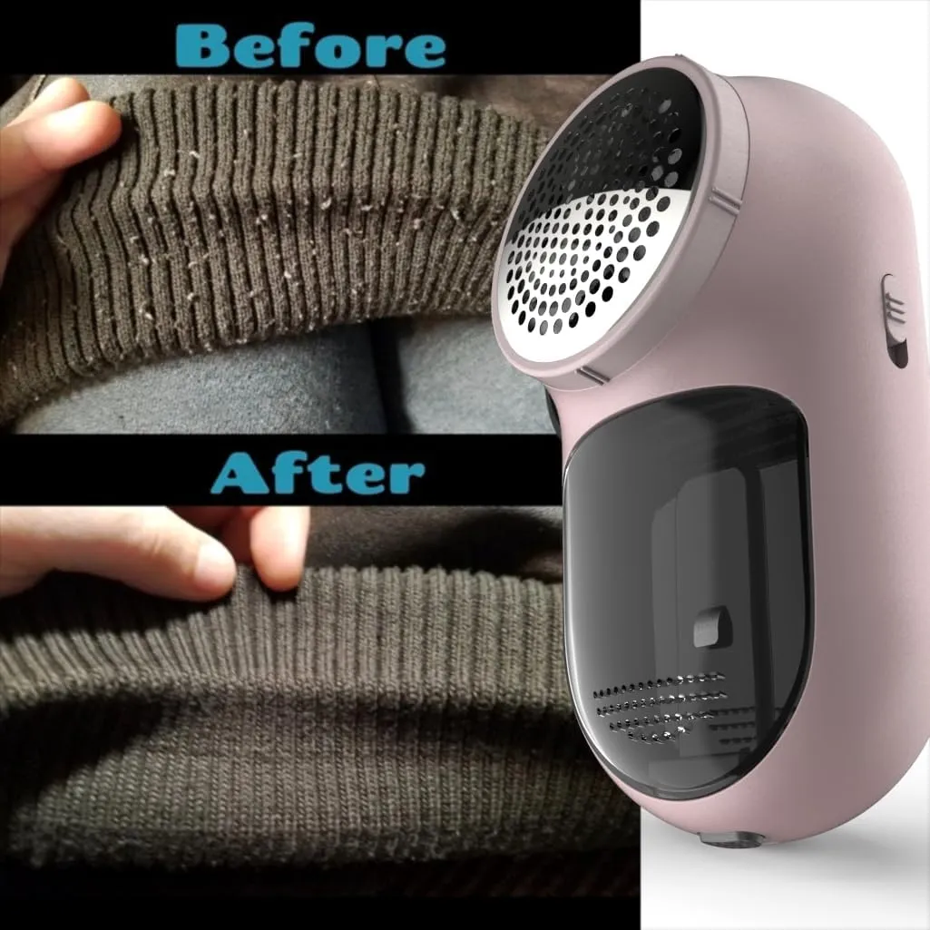 Rechargeable Fabric Shaver, Magictec Lint Remover Sweater Defuzzer Lints Fuzzs Pills Pilling Trimmer for Clothes and Furniture -Battery Operated (GlamKitty)