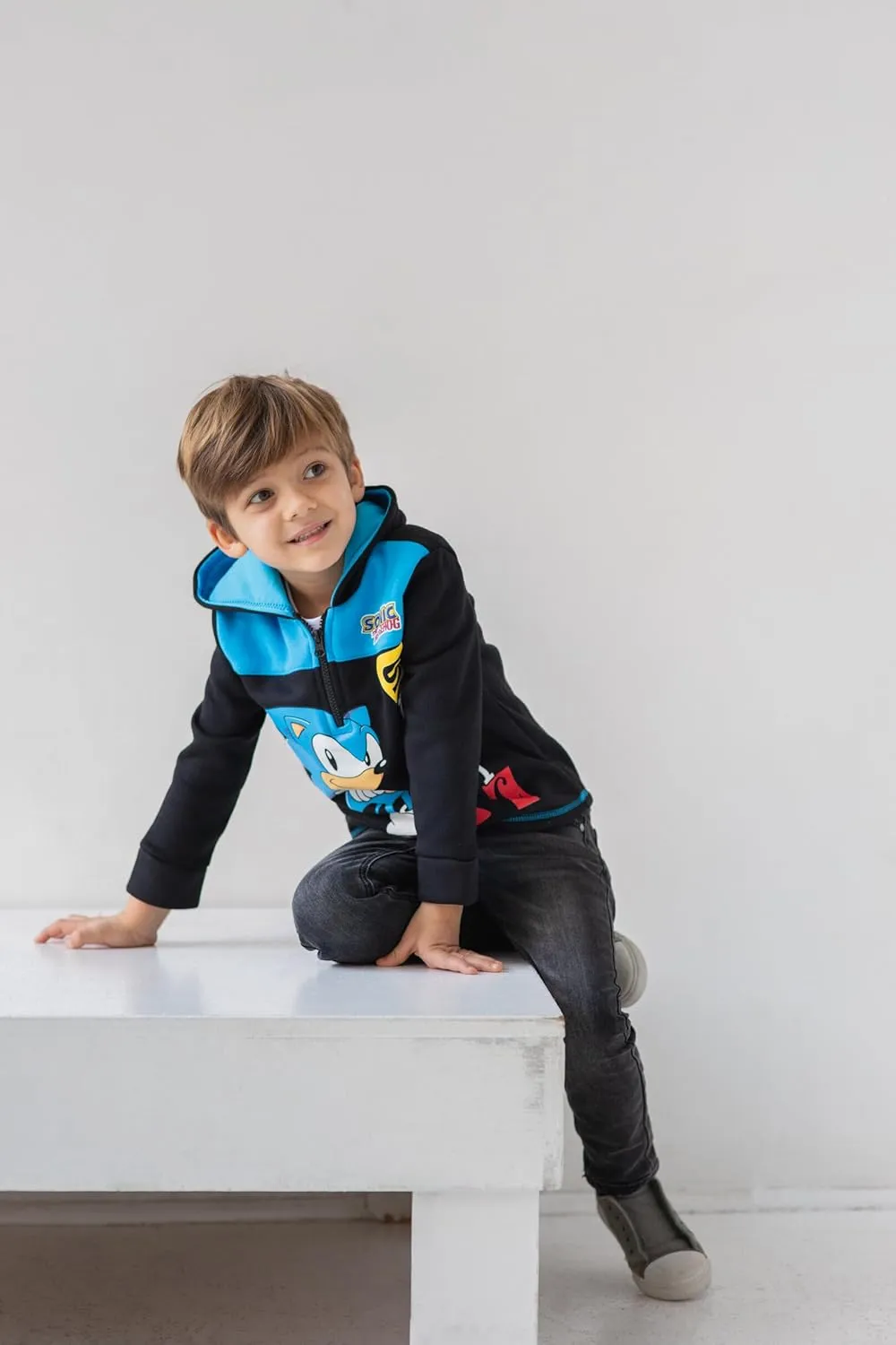 SEGA Sonic the Hedgehog Fleece Half Zip Hoodie Toddler to Big Kid