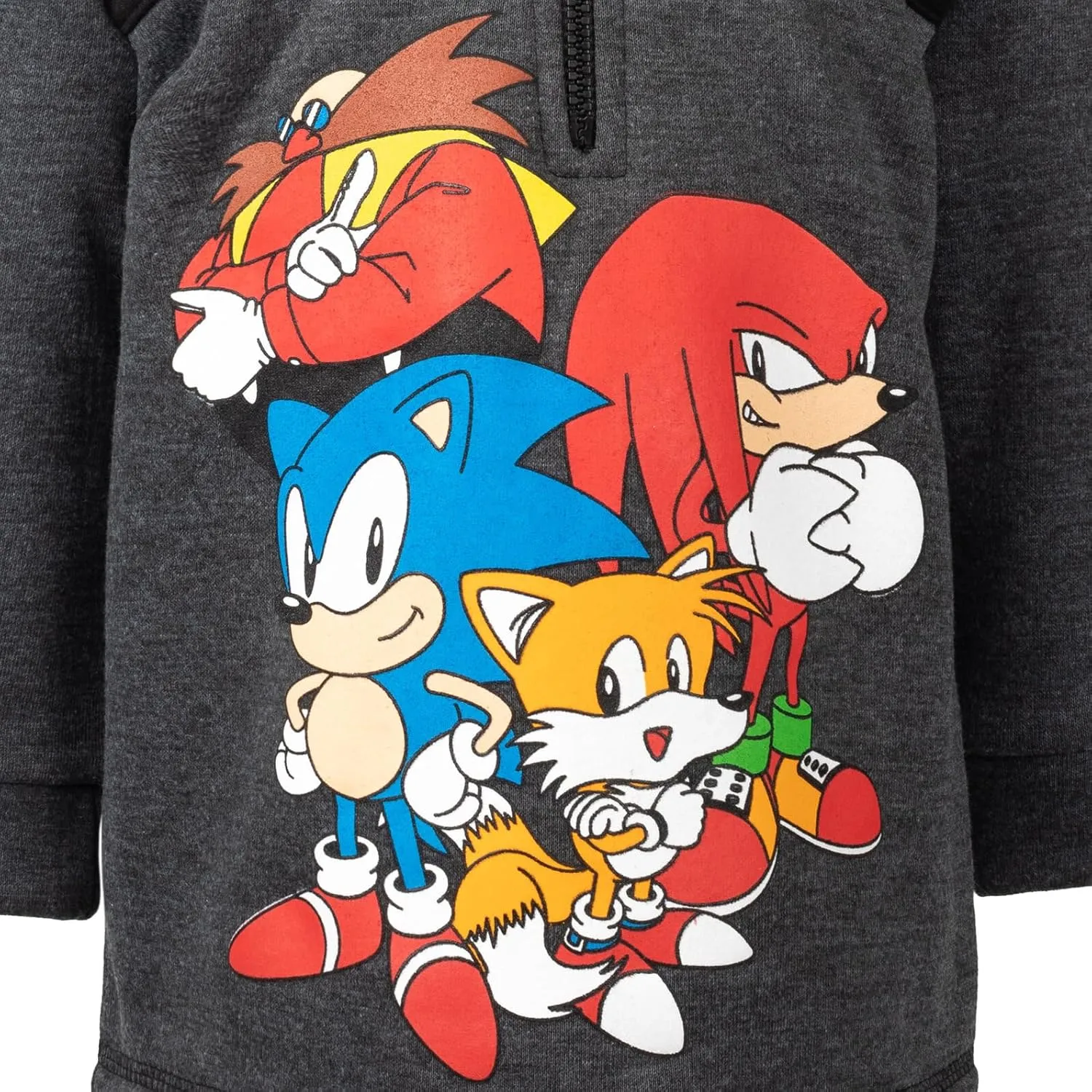 SEGA Sonic the Hedgehog Fleece Half Zip Hoodie Toddler to Big Kid