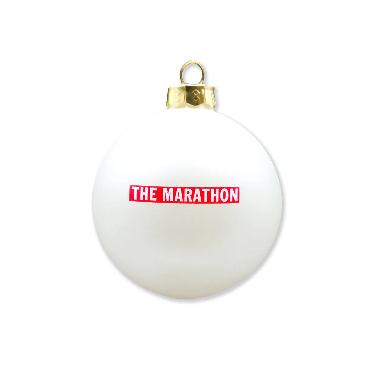 TMC Bar Logo Ornament - White/Red