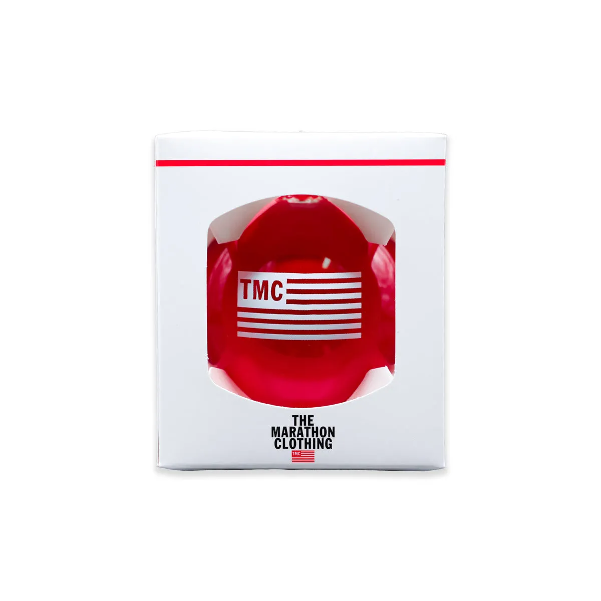 TMC Flag Logo Ornament - Red/White