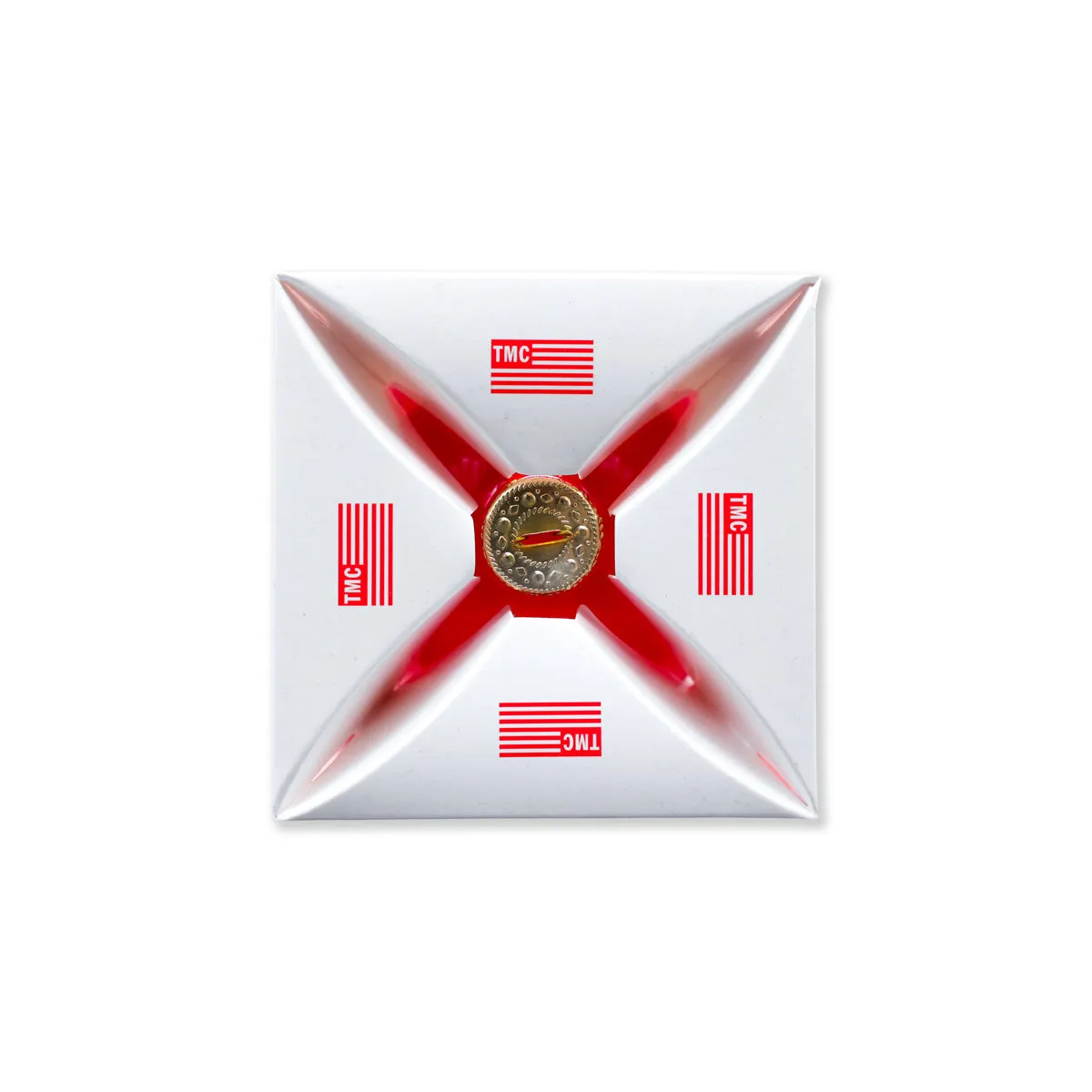 TMC Flag Logo Ornament - Red/White