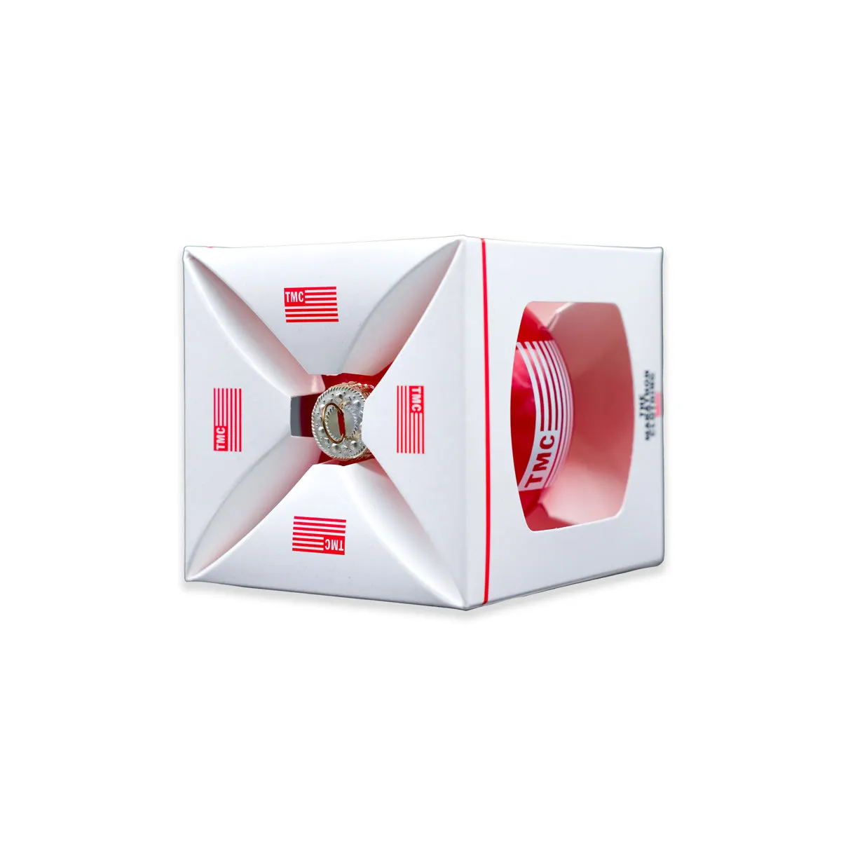 TMC Flag Logo Ornament - Red/White