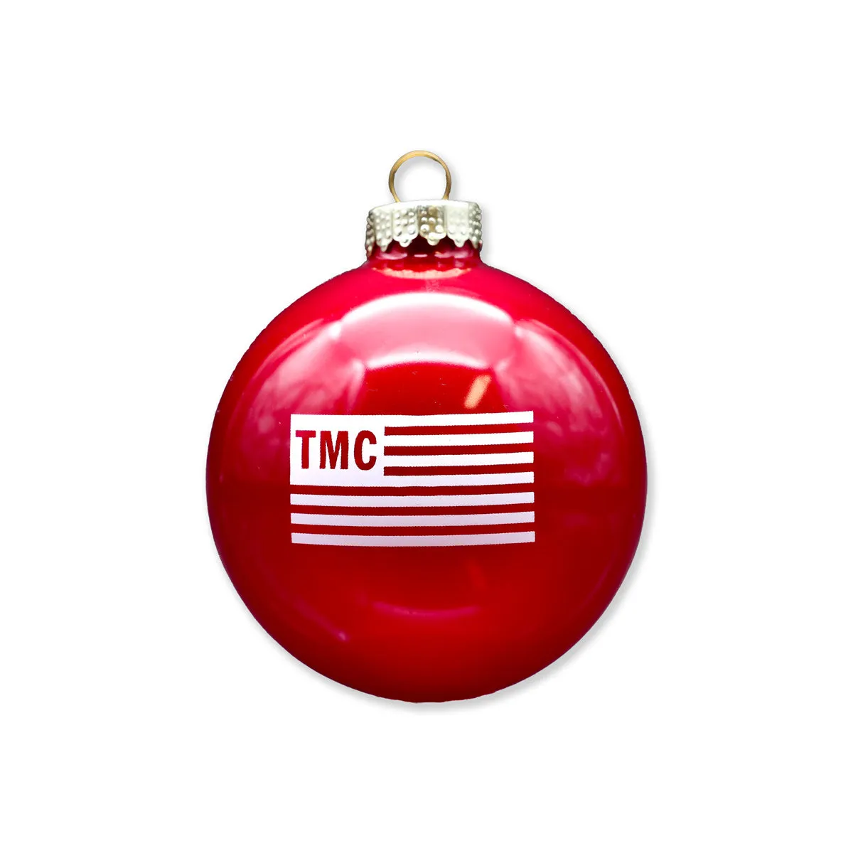 TMC Flag Logo Ornament - Red/White